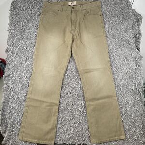 Next Denim Corduroy Pants Men's 38L Boot Fit Beige Designer Preppy